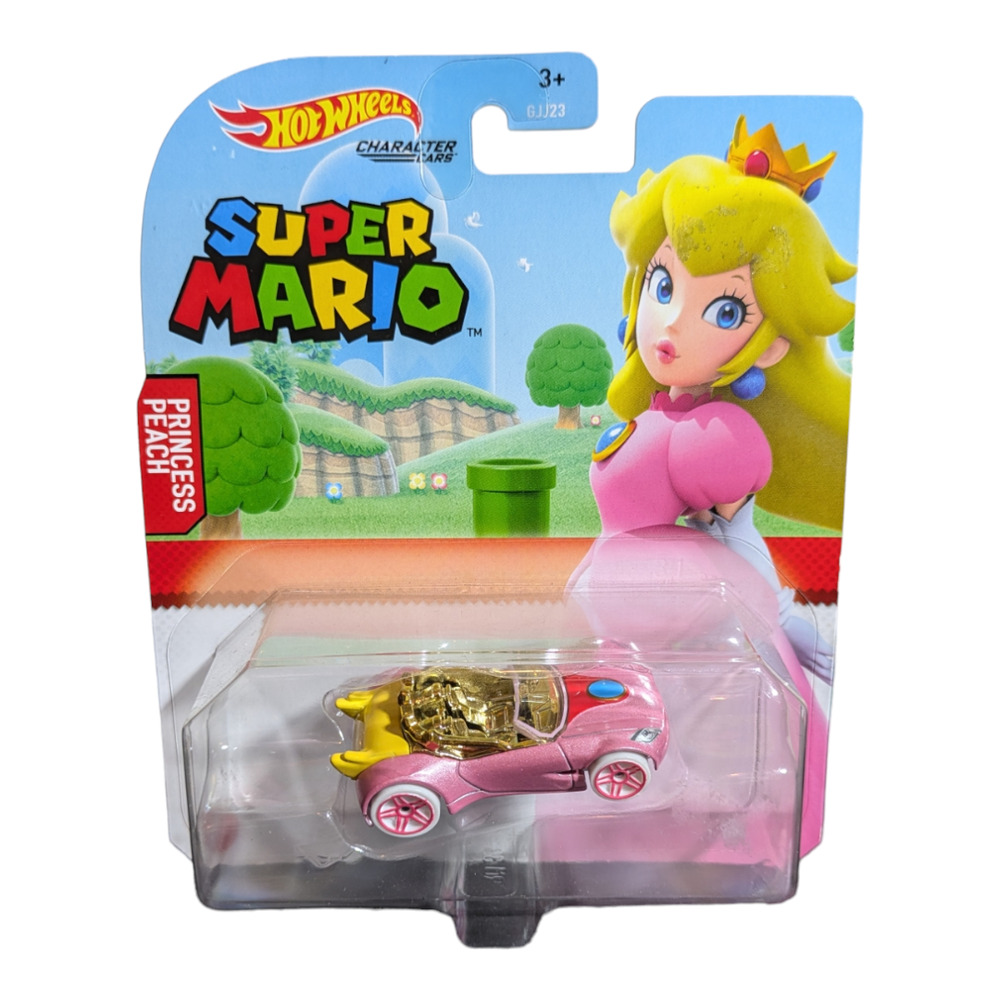 Hot Wheels - Super Mario Princess Peach Vehicle - Rare - New in Package